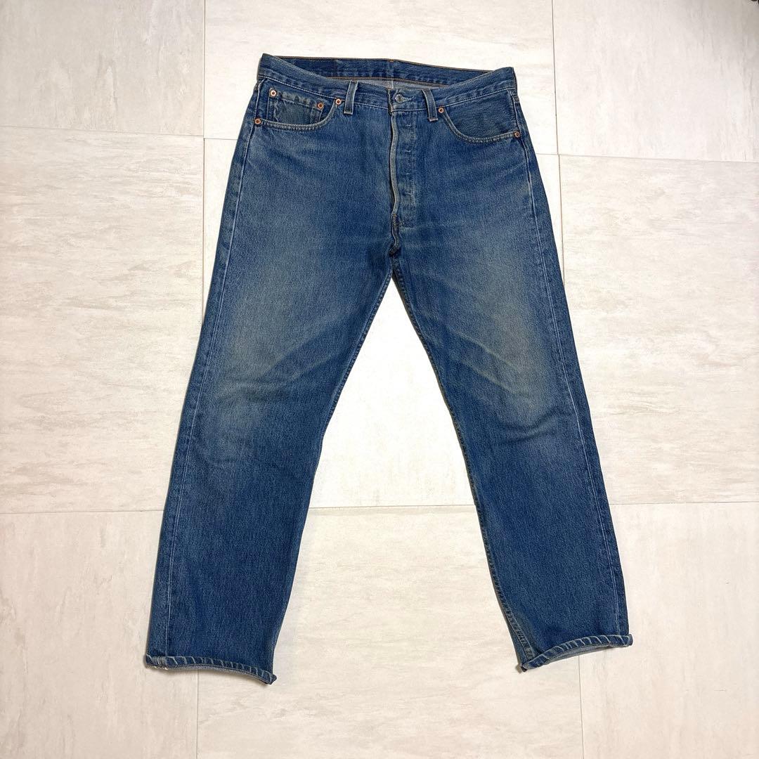 カ*読様 【鬼ヒゲ❗️】LEVI'S/リーバイス501 1998年USA製 W3