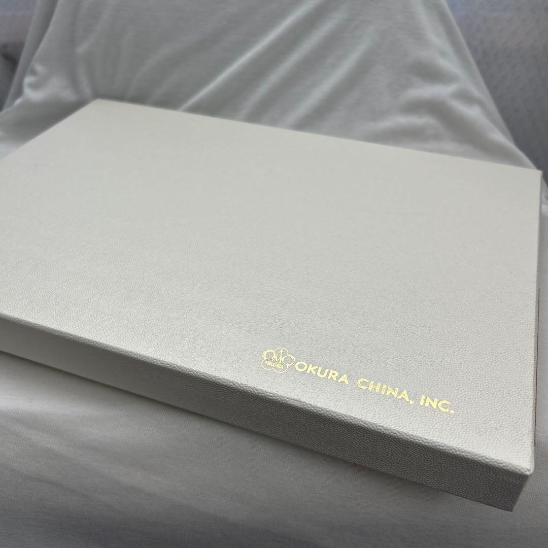 大倉陶園　技法シリーズ　小皿　6枚セット　箱付き　OKURA