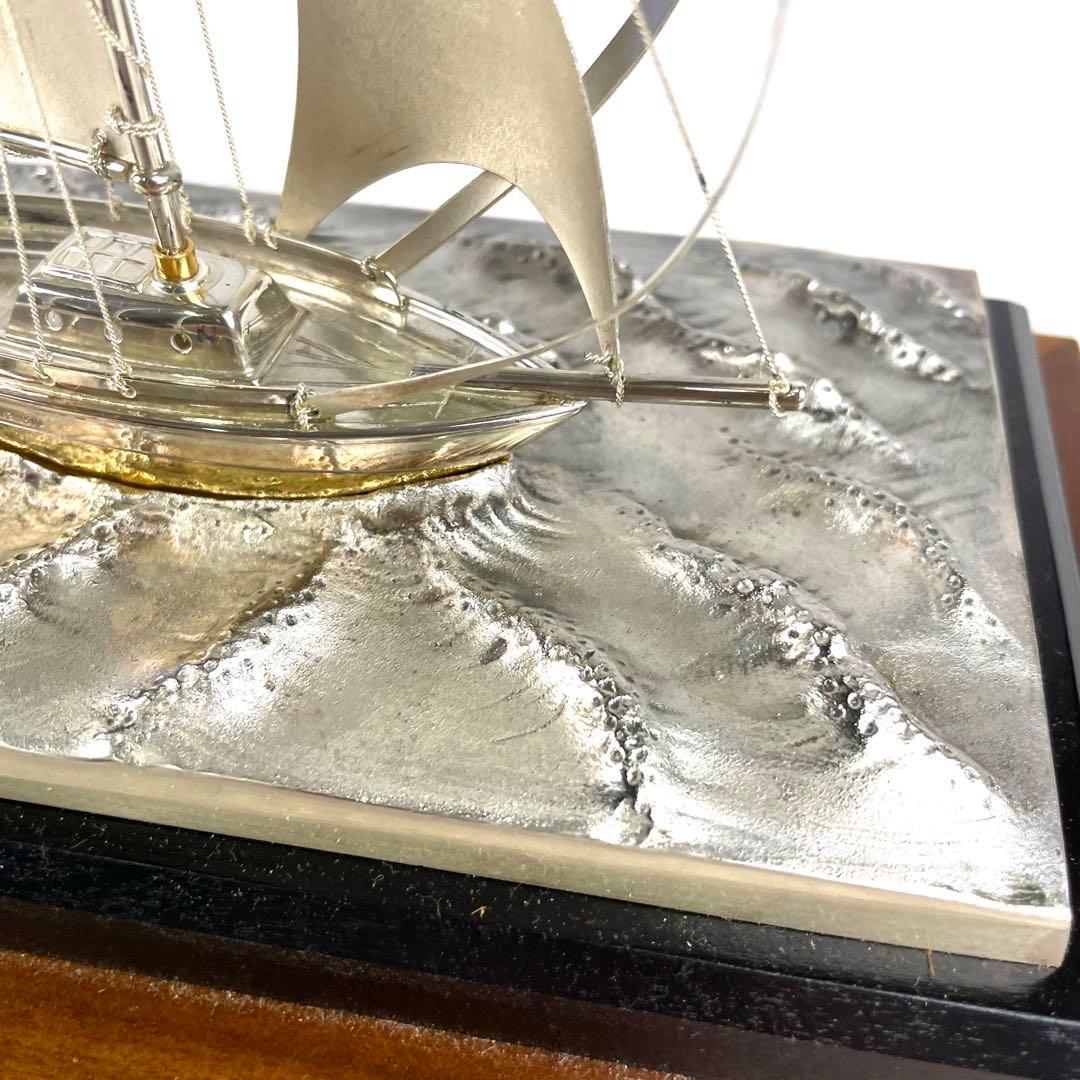 銀製 ヨット 帆船 航海船 シルバー SILVER 970 インテリア 置き物