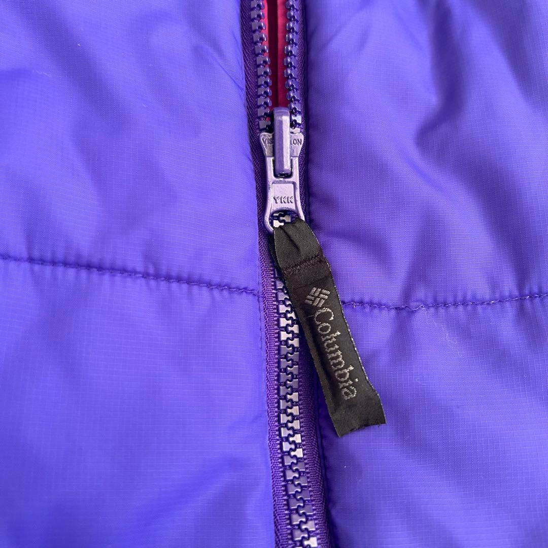 Columbia hooded puffer jacket リバーシブル　00s