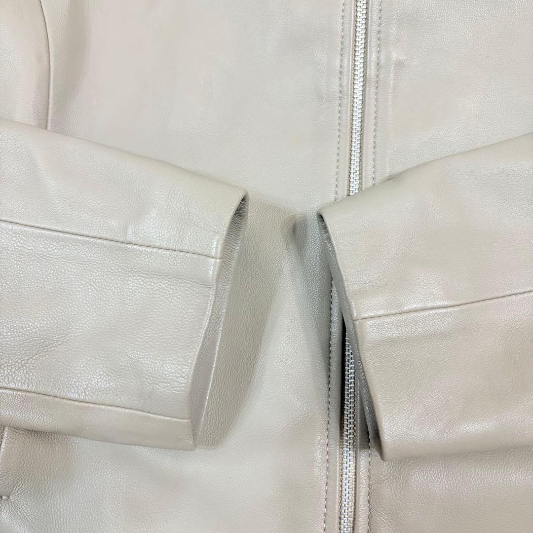 極美品✨ユナイテッドアローズ アデイインザライフラムレザー ノーカラーライダース