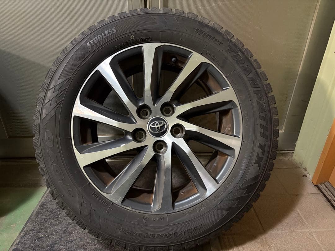 年末価格 トヨタ純正ホイール17インチスタットレスタイヤ30ヴェル、アルファード