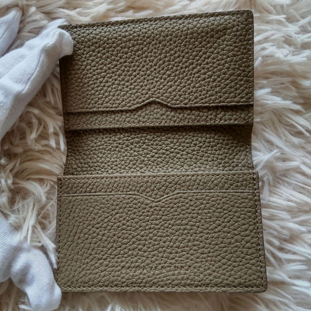 美品✨ボナペンチュラ エトープ 名刺入れ カードケース ロゴ刻印 スレ無し