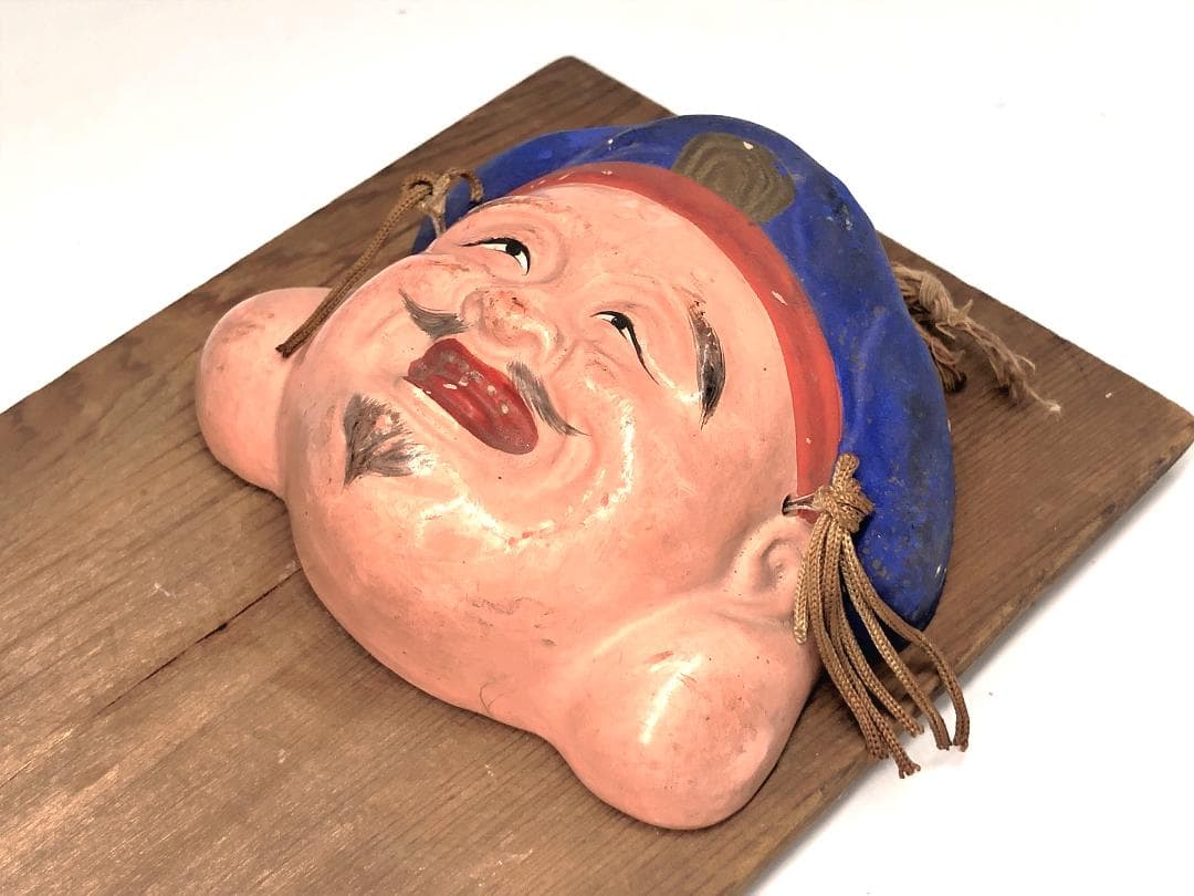 【 昭和六年 大黒天陶面 】　掛け仏　伊勢　蔵出し逸品