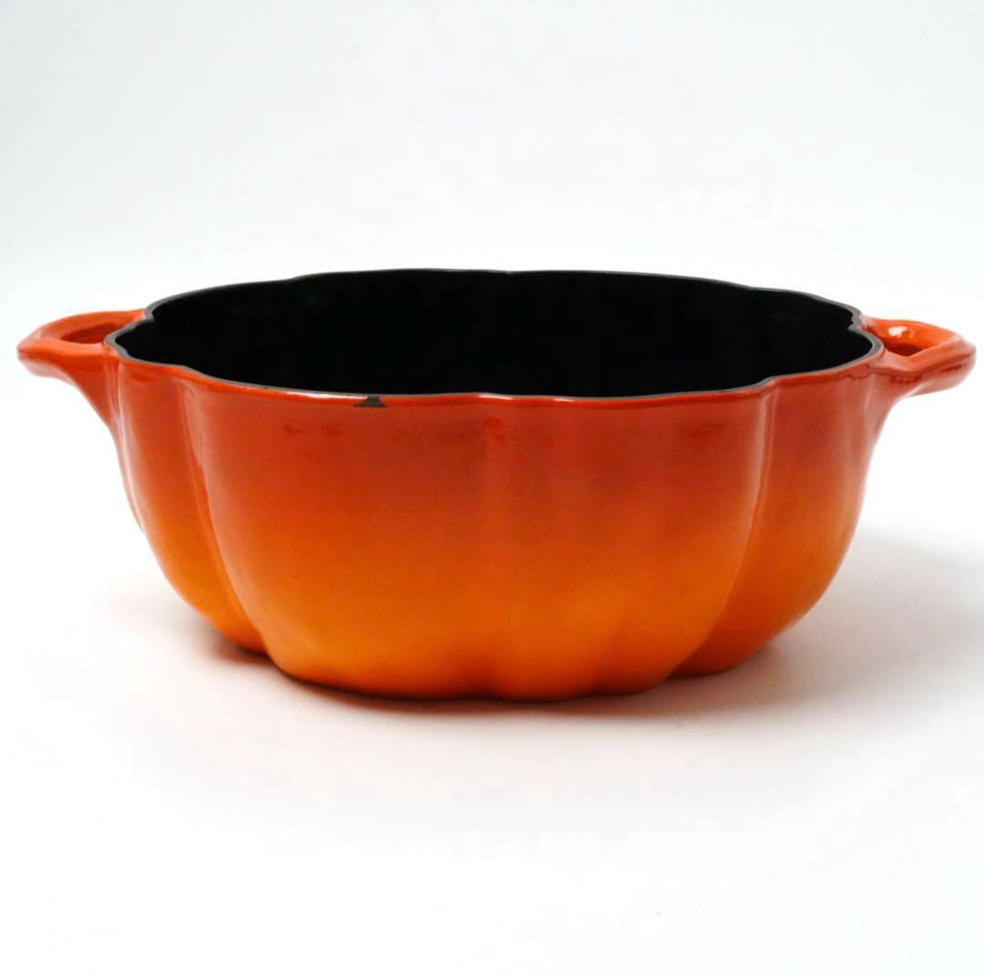 希少⭐︎ストウブ staub ココット パンプキン　オレンジ　24cm ビンテージ