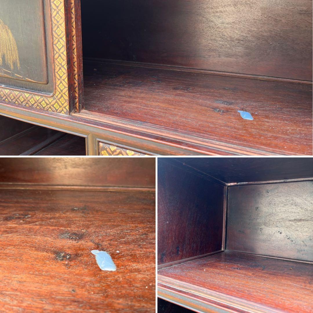 螺鈿 茶棚 茶箪笥 飾り棚 中国 インテリア 年代物 当時物 アンティーク