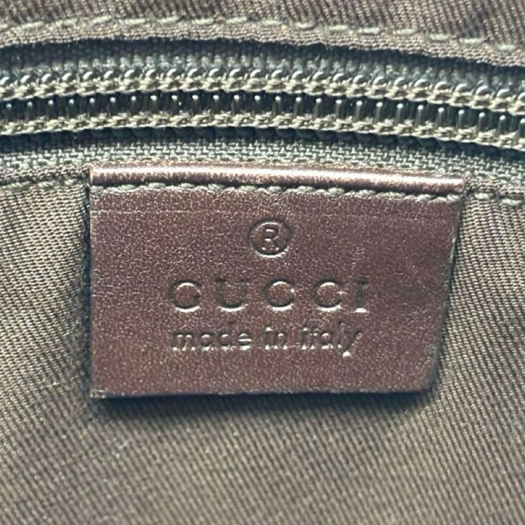 オールドグッチ GGキャンバス ショルダーバッグ ベージュブラウン ヴィンテージ