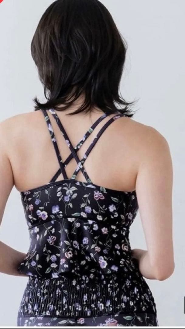 ぴき様　LAVA スプリングフラワーフレアブラトップ　web限定パンジーMサイズ