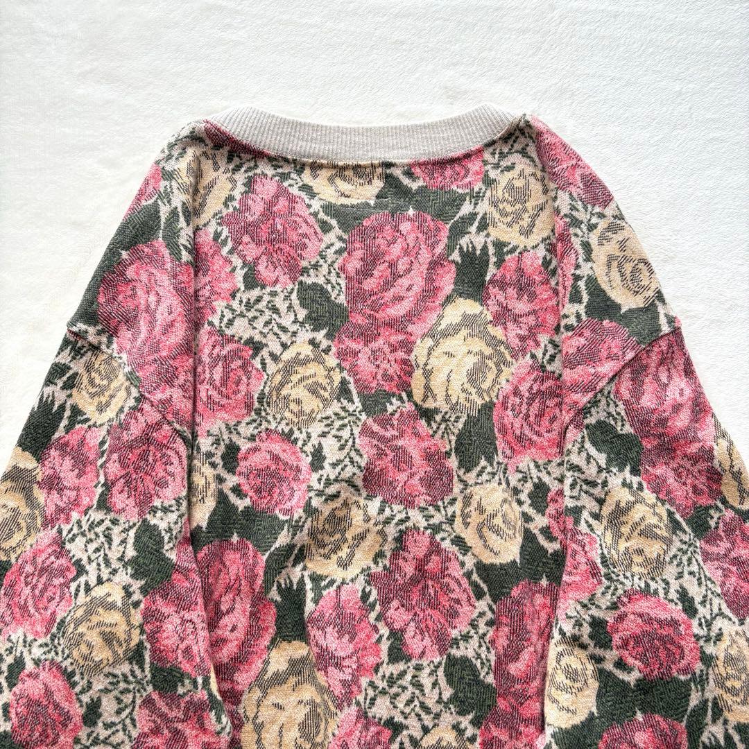 KAPITAL キャピタル ローズ柄 スウェット ゴブラン天竺クルースウェット