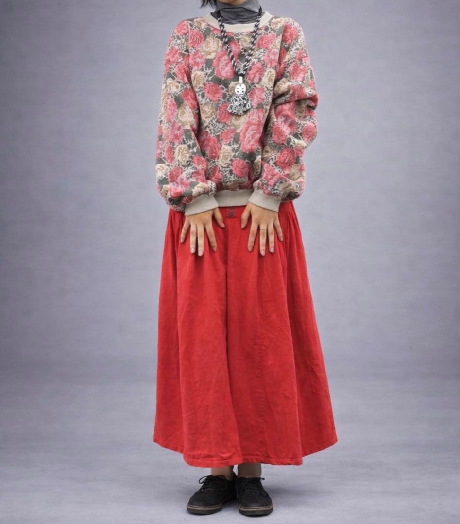 KAPITAL キャピタル ローズ柄 スウェット ゴブラン天竺クルースウェット