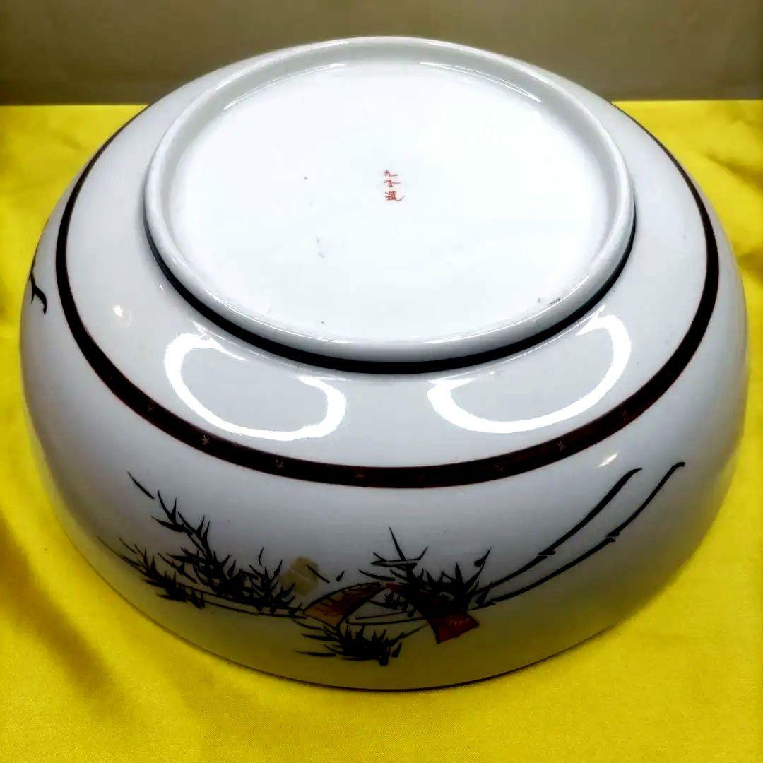 九谷焼　古九谷　金彩　色絵　三ツ鉢　小鉢　中鉢　大鉢　8寸9寸1尺鉢　3客セット