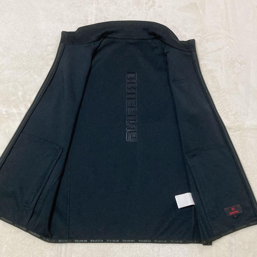 【美品】BRIEFING GOLF ジップアップベスト ストレッチ 3Dロゴ M