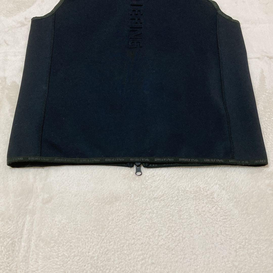【美品】BRIEFING GOLF ジップアップベスト ストレッチ 3Dロゴ M