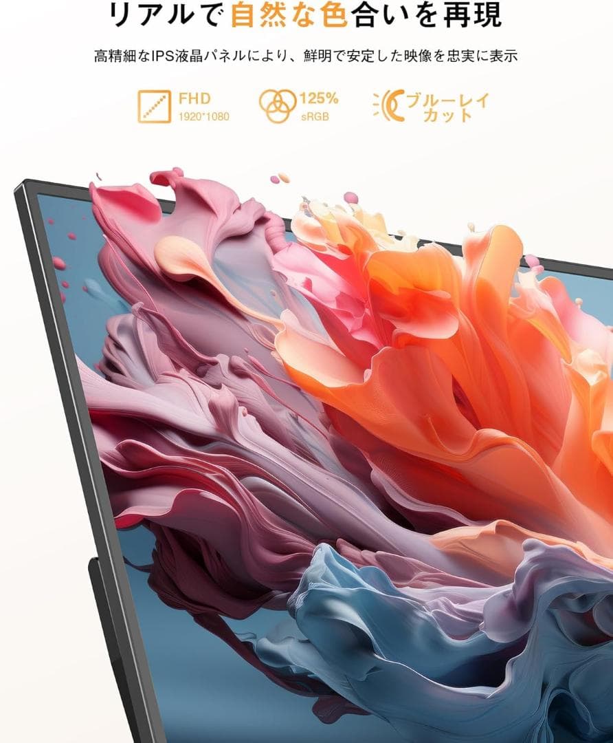 モバイルモニター 15.6インチ モバイルディスプレイ 収納ケース付き　限定１個