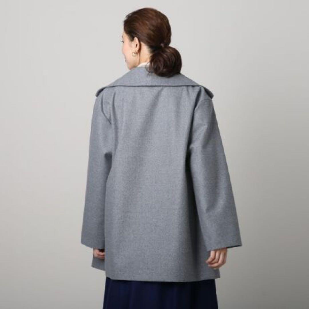 UNTITLED 23AW 3L 44 ネオカレッジフラノ ビッグショールコート