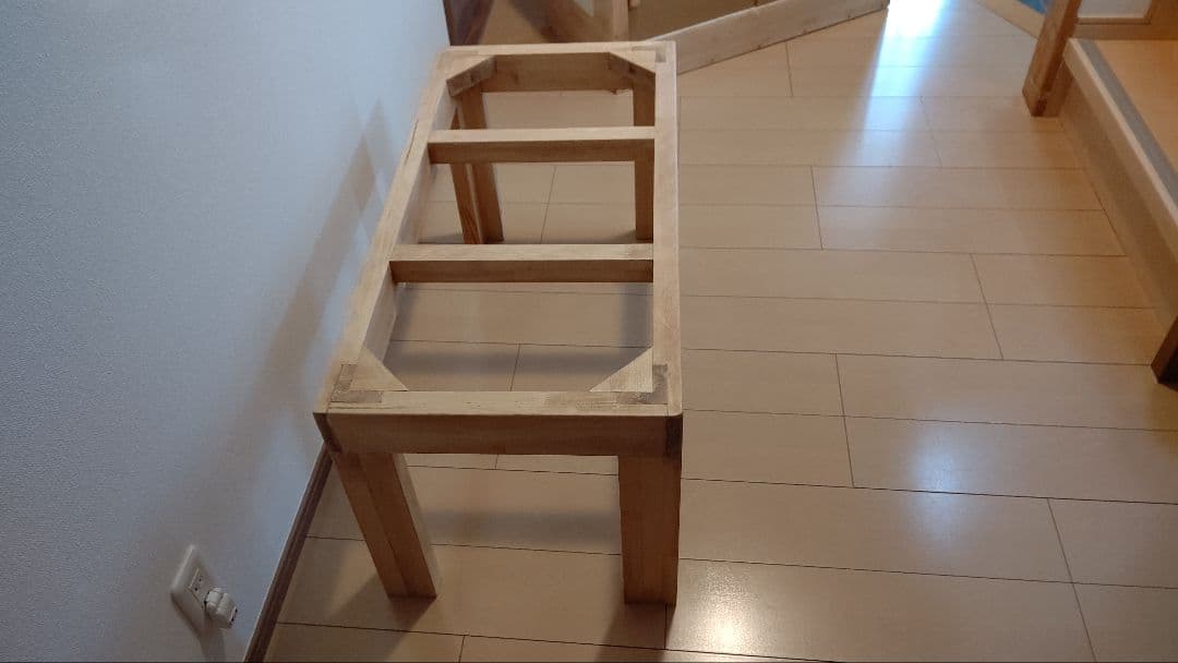 パイン集成材20ミリ幅120縦50奥行50蜜蝋仕上げ！パネルヒーター取付対応