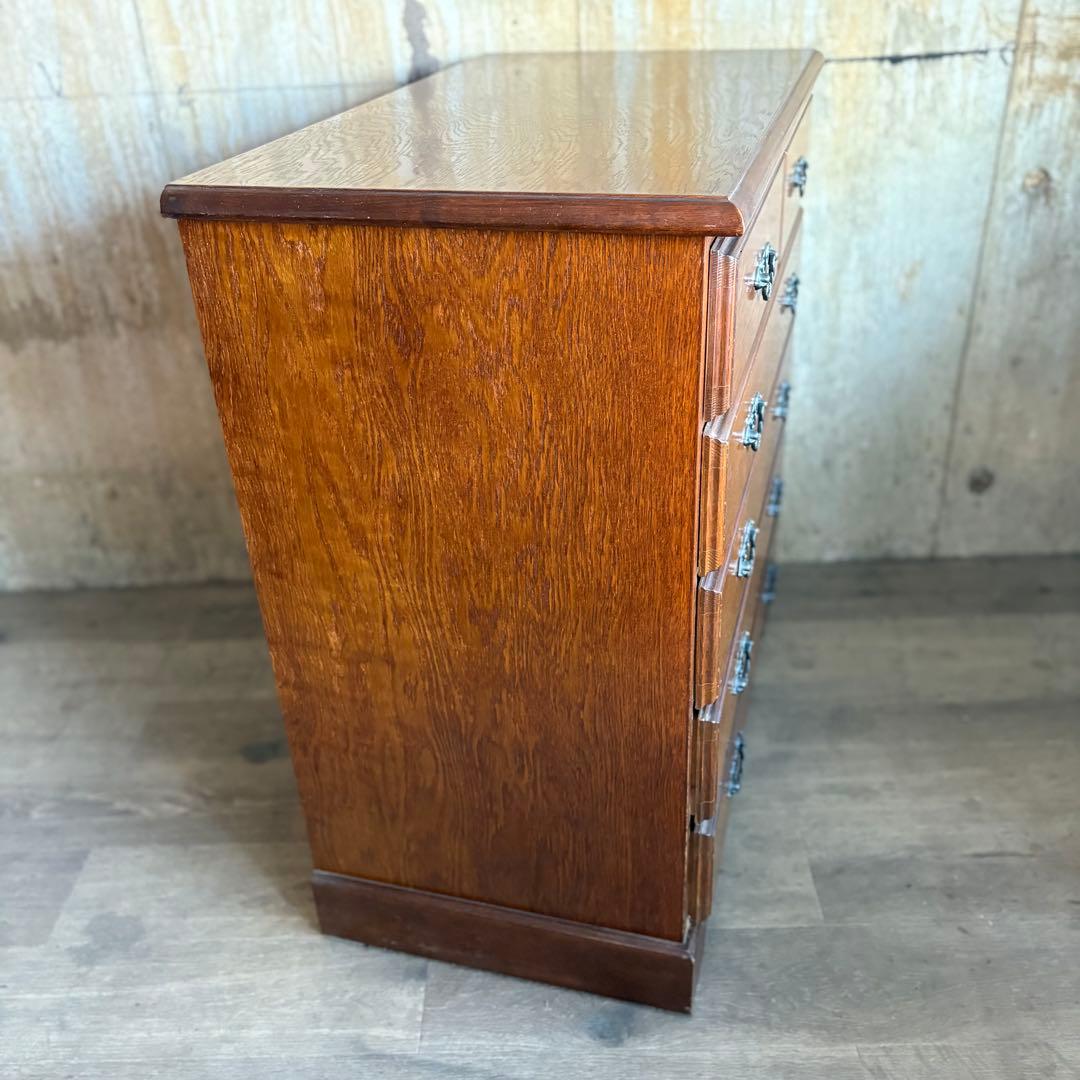 越後民芸家具　5段チェスト　6杯　民芸箪笥　クラシカル　①