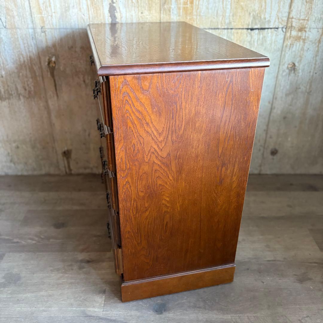 越後民芸家具　5段チェスト　6杯　民芸箪笥　クラシカル　①