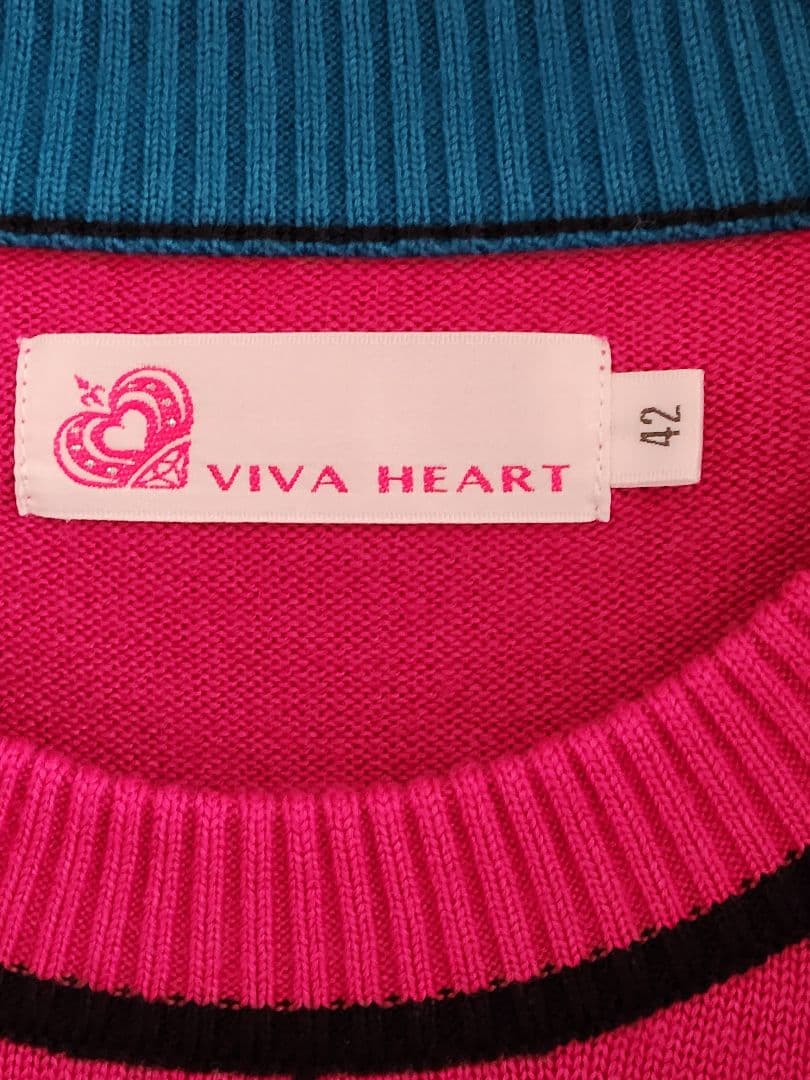 VIVA HEART ニット サイズ42 ピンク