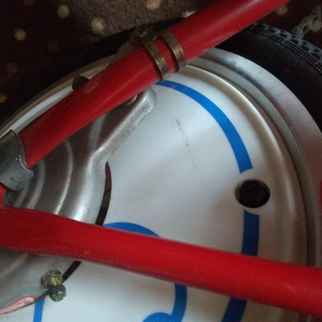 激レア マーチャリ 日産マーチ ノベルティ　折り畳み自転車　赤色　I LOVE