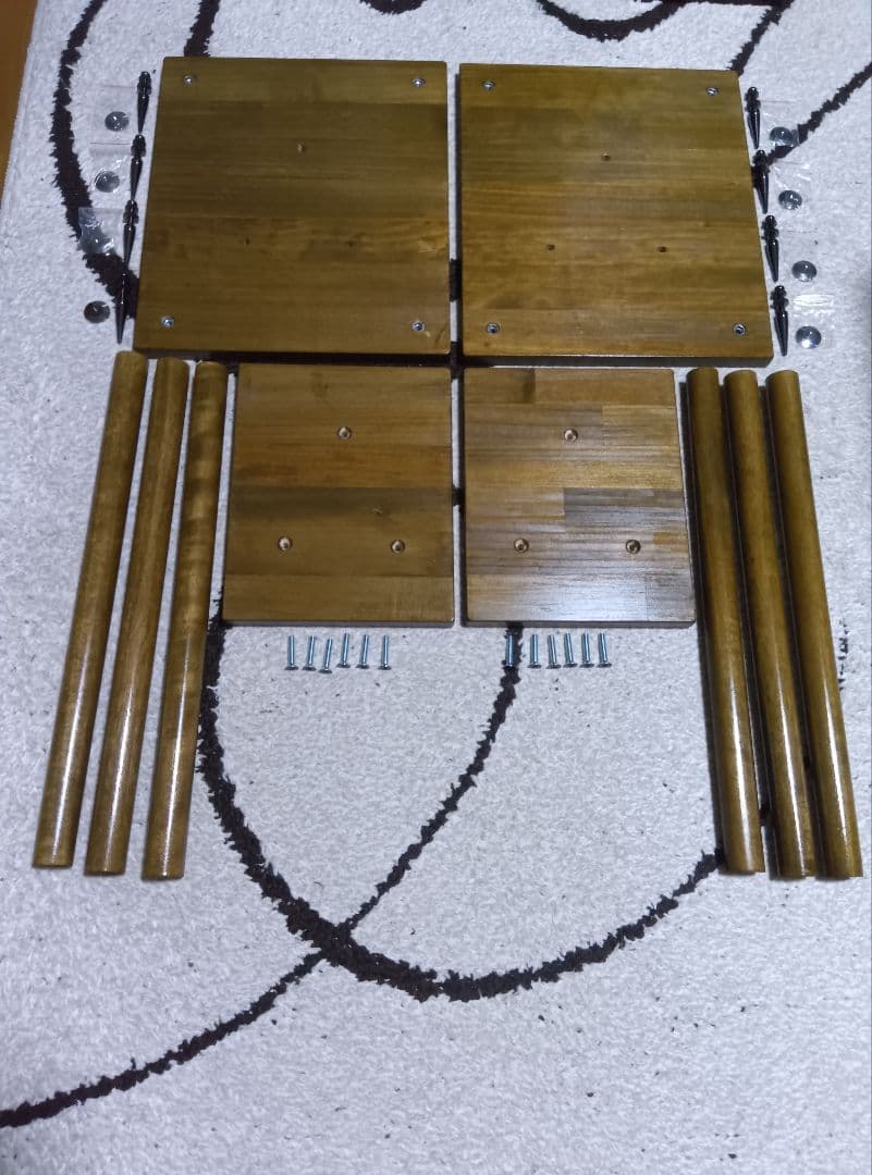 自作　木製スピーカースタンド 2個セット