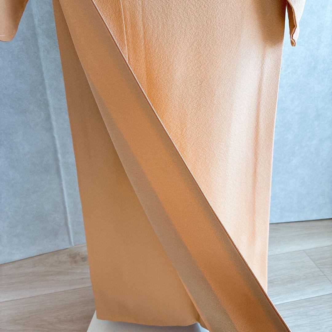 色無地　フルセット　着物　正絹　入学式　しつけ付き　パールトーン　共布　J5