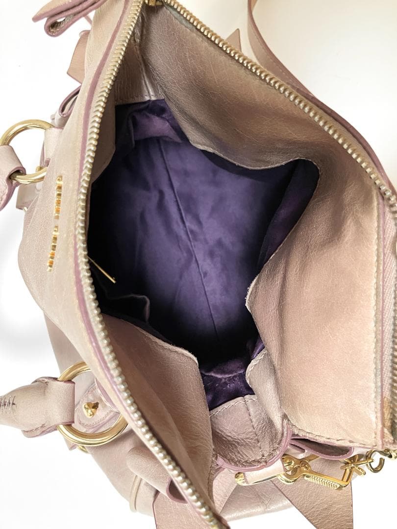 MIU MIU VITELLO LUX RIBBON BAG レザー バッグ