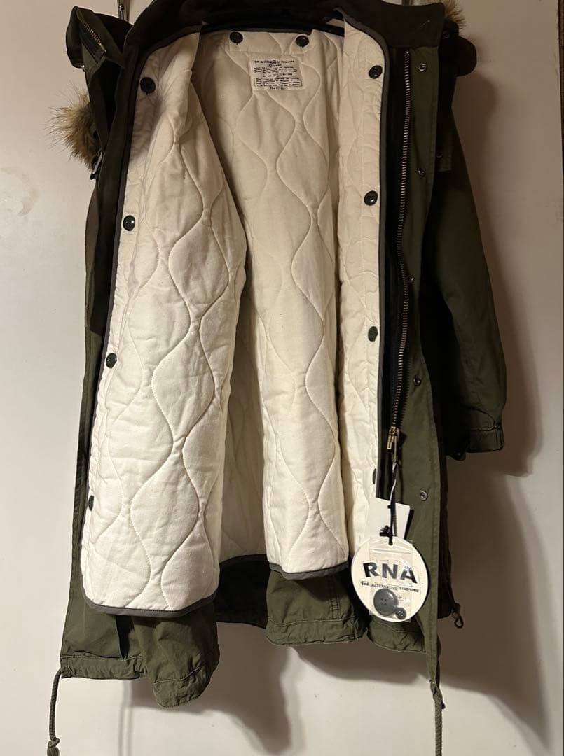 依頼のため値下げしました。新品！RNA /リメイクロングミリタリーコート
