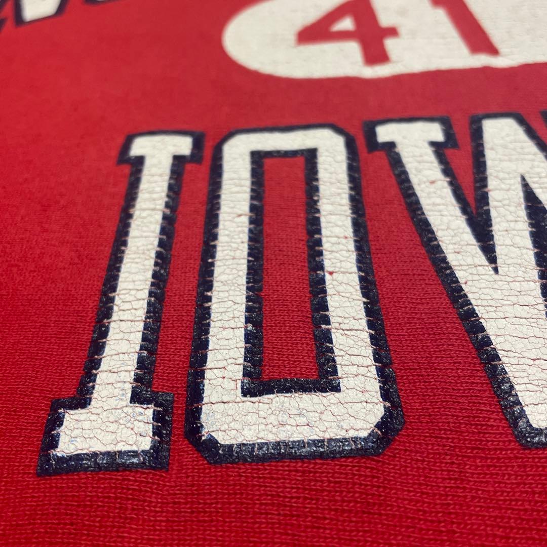 90s USA製 IOWA ナンバーカプセル リバースウィーブ アイオワ