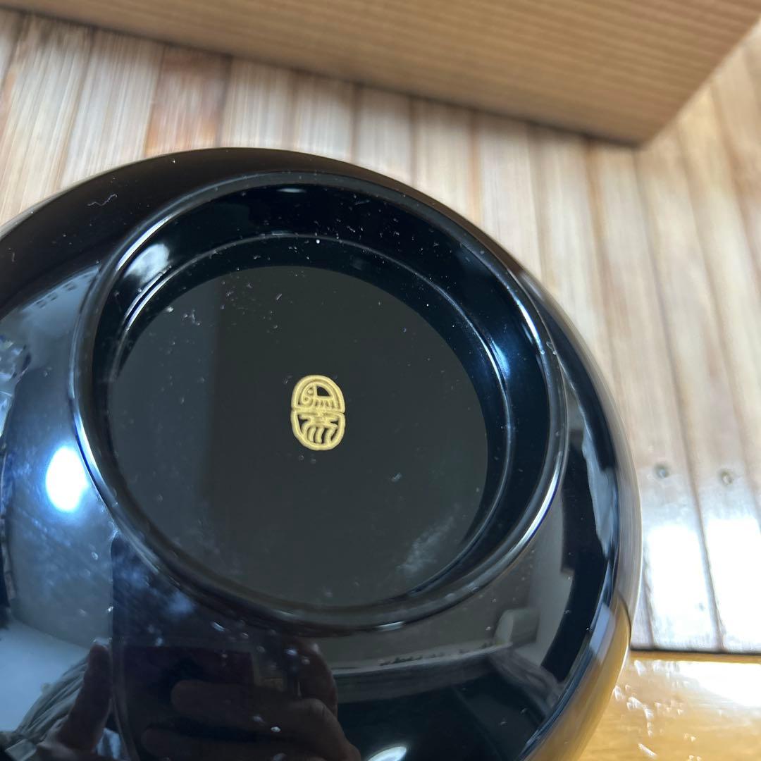 京都平安象彦　天然木　本漆塗　蒔絵　久美椀　金銀初梅　春蘭　伝統工芸品　高級漆器