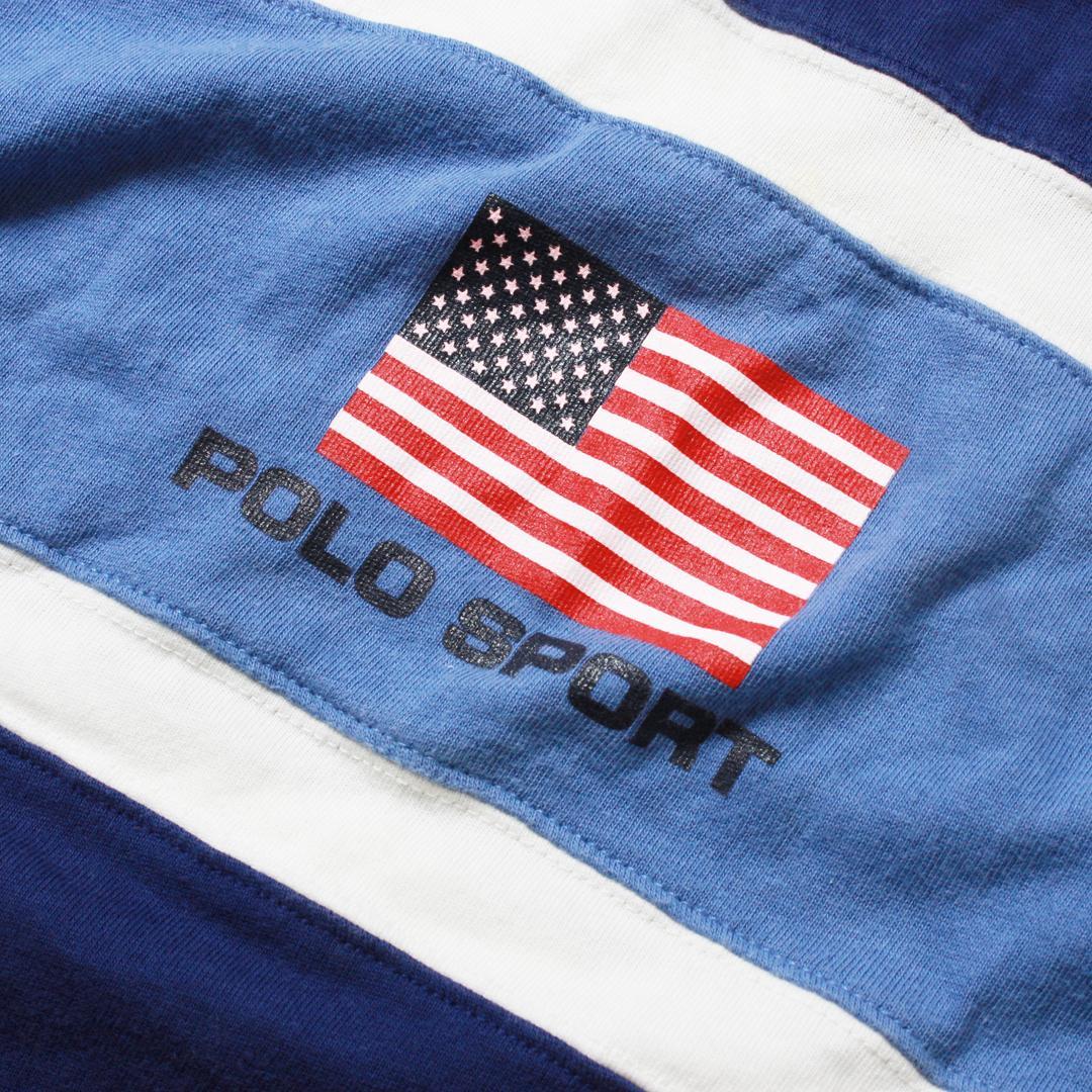 POLO SPORT ポロスポーツ ラガーシャツ ブルー