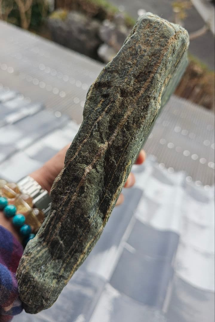 約3㎏以上あり‼️高波動‼️出雲の青石 原石