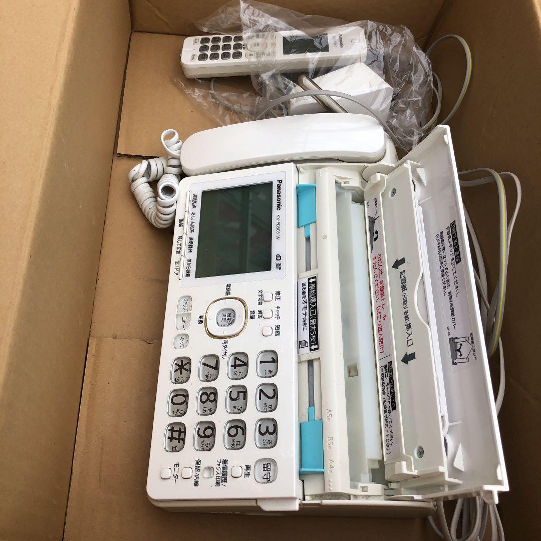 パナソニック製品 ファックス 子機付き ＫＸ−ＰＤ503-W 子機付き