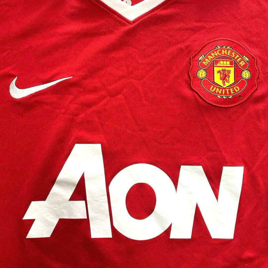 NIKE マンチェスターユナイテッド 10/11 長袖 ホーム ユニフォーム L