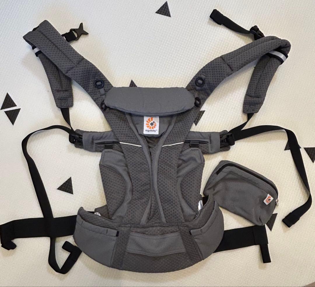 【ほぼ未使用・説明書あり】エルゴ　オムニブリーズ　グラファイトグレー