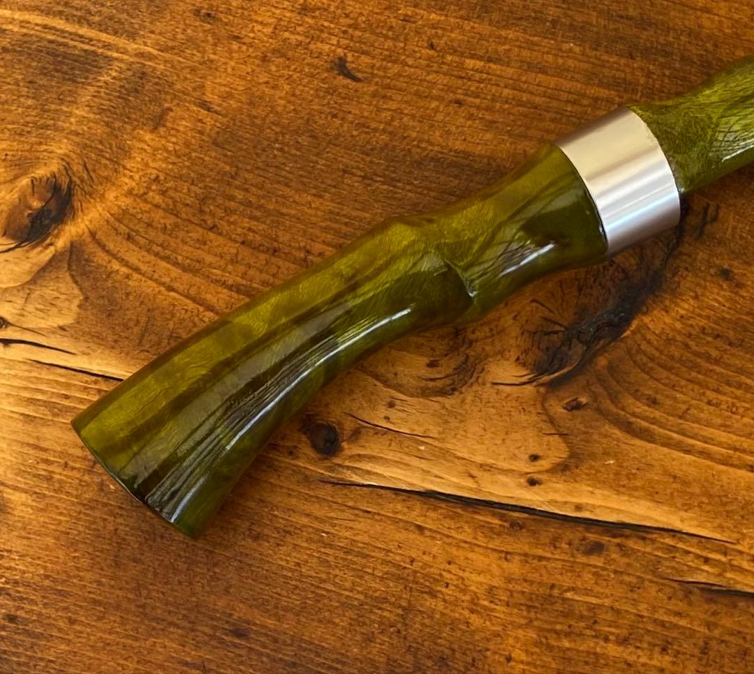 ウッドグリップ　トラウトロッド　ウッドリールシート　ロッドビルディング　渓流釣り