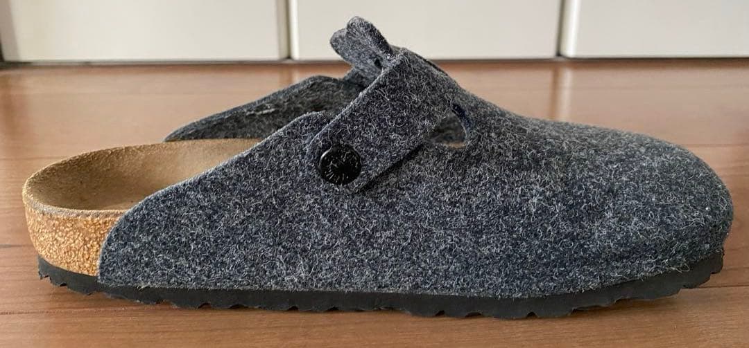 ★本日値下げ中　美品　レア　ビルケンシュトック　ボストン　フェルト　グレー　37