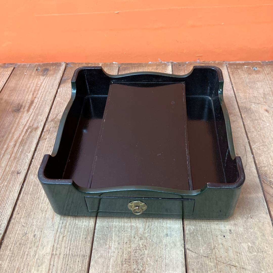 D-5 吉原重 時代物 野弁当 漆器 お重箱 提重 木製 蒔絵 桐箱入り 骨董品