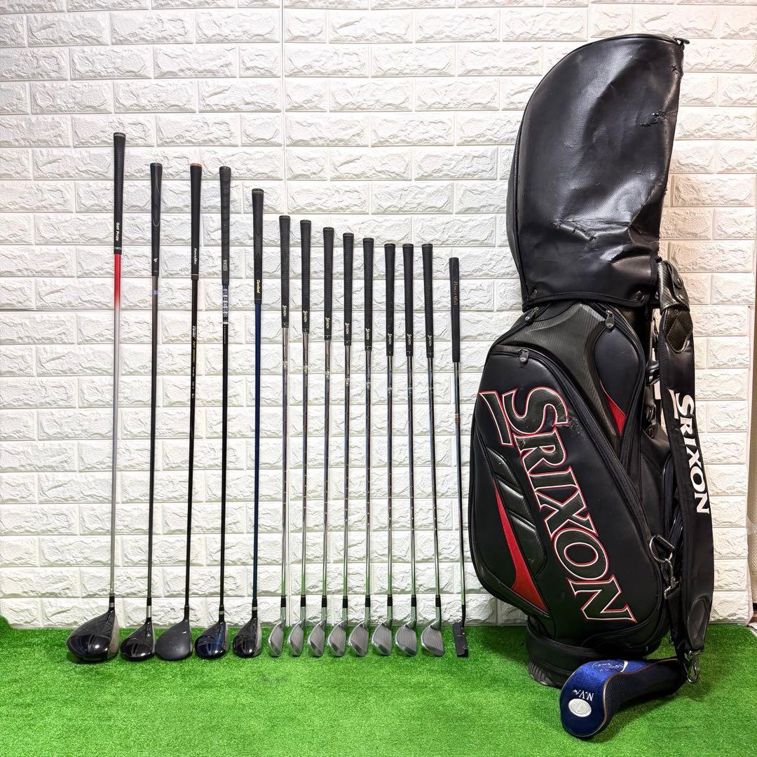 ゴルフセット　豪華　SRIXON ラウンド仕様　メンズ　飛距離抜群　すぐ使える