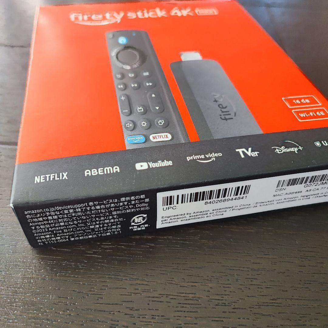 新品未開封 fire tv stick 4K MAX 16GB