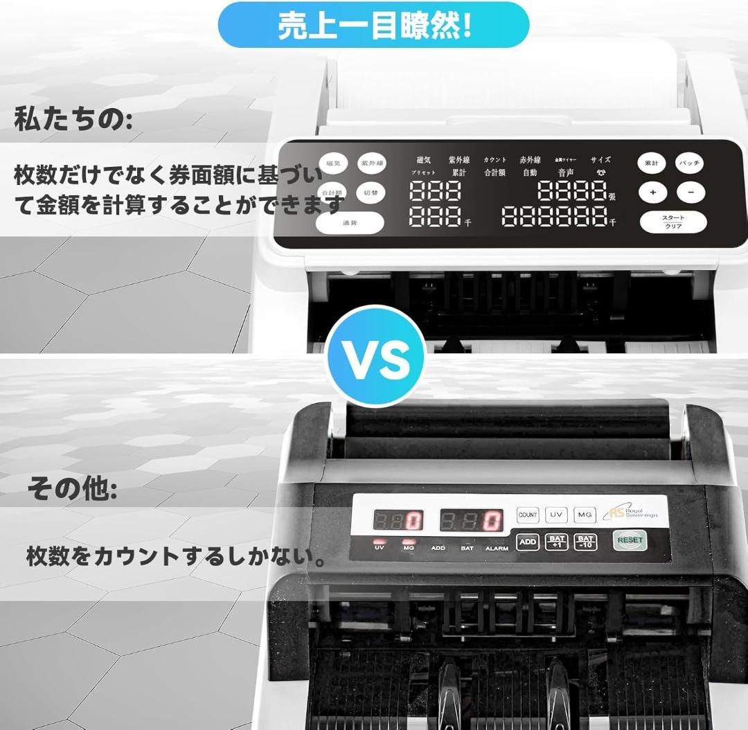 【未開封新品】紙幣カウンター マネーカウンター 2025新紙幣対応