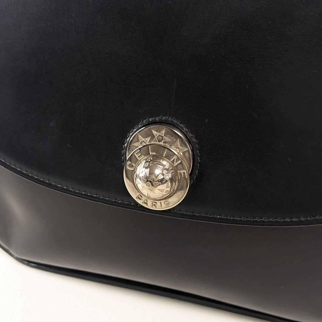 美品　CELINE　セリーヌ　ハンドバッグ　トップハンドル　レザー　スターボール