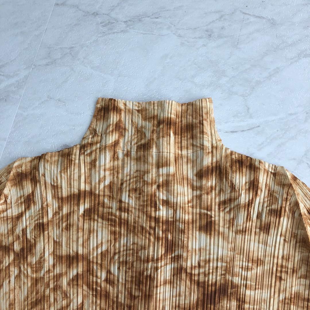 ✨極美品✨プリーツプリーズ 長袖シャツ 総柄 PP03-JD691 Lサイズ