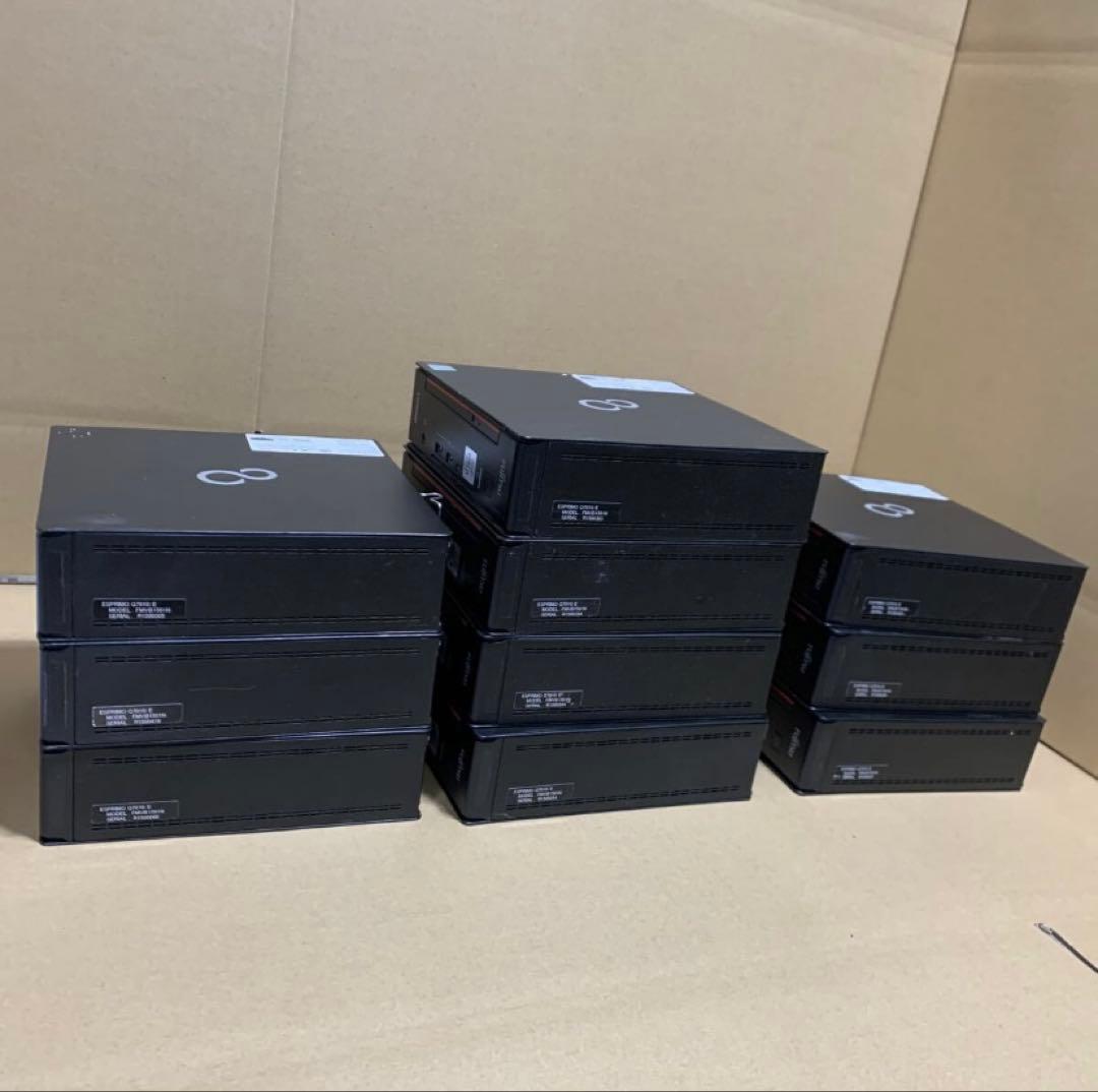 大量10台/富士通Q7010/E CPU.メモリ.SSD無し/BIOS確認OK