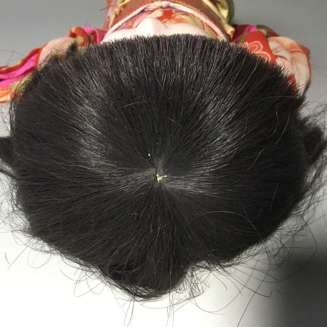 市松人形◆昭和初期 女の子◆人毛 日本人形 アンティーク 大正ロマン 抱き人形