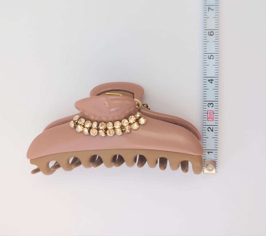 acca ヘアクリップ　Mサイズ　ピンクベージュ