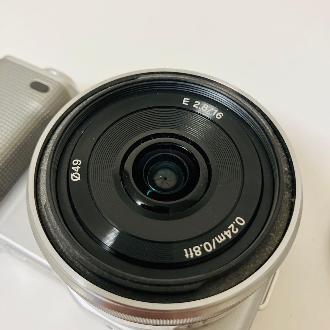 SONY ミラーレス一眼NEX-5 カメラエラー品 単焦点レンズ付