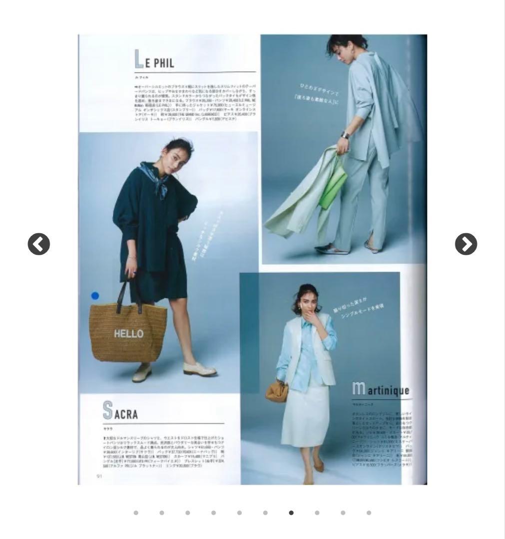 雑誌掲載　NINA BAGS ラフィアトートバッグ　レギュラー