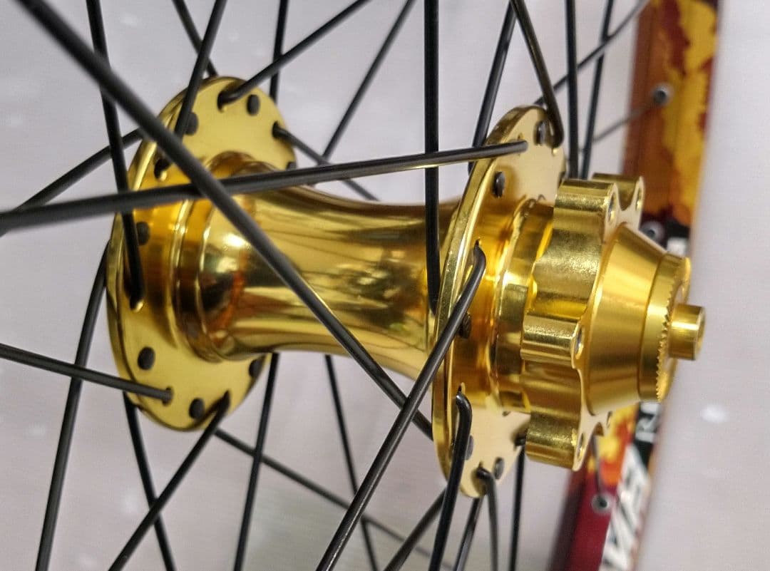 DABOMBリム+HAROハブ 黒スポーク26inch 前後ホイールセット 中古