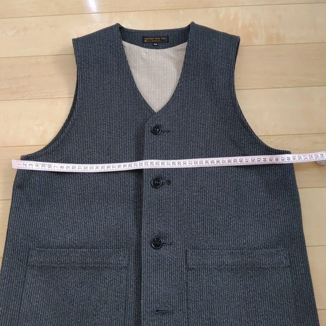 極美品　WESTRIDE CYCLE TOGS ベスト 38サイズ ダークグレー